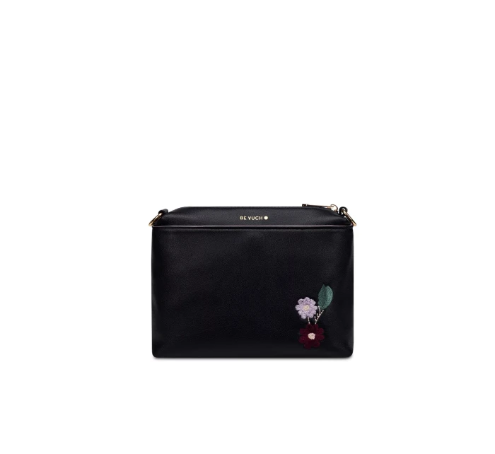 Dámska kabelka Vuch Coalie Flowers Black Dámska kabelka Vuch Coalie Flowers Black