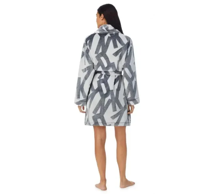 Dámsky župan YI2222688F 031 sivý - DKNY