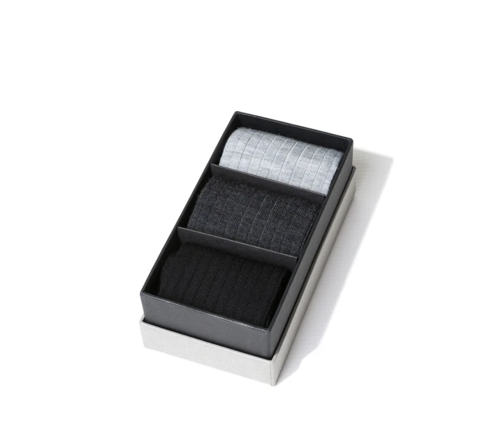 Boxy 3 páry pánské vlněné ponožky model 21319550 - Steven Boxy 3 páry pánské vlněné ponožky model 21319550 - Steven