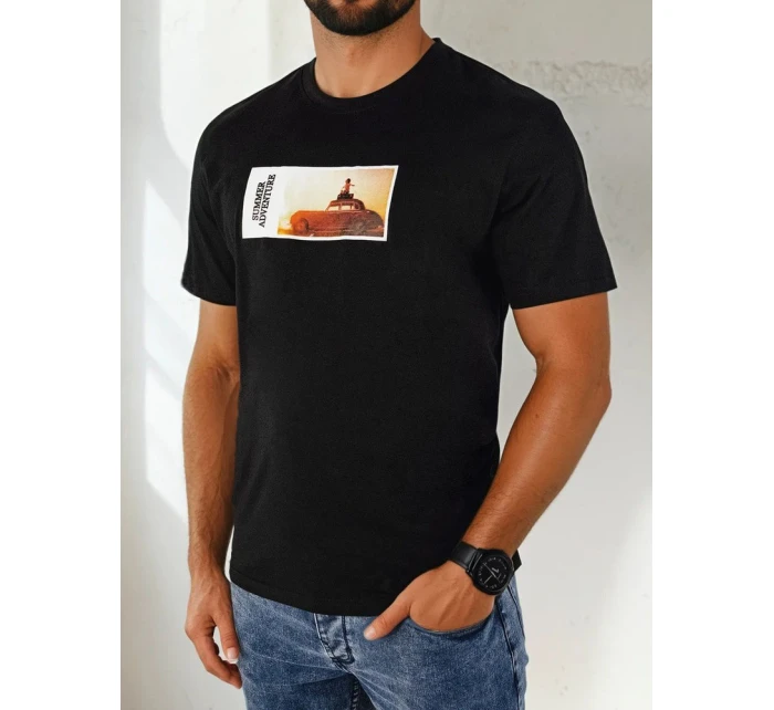 Pánské tričko s potiskem černé Dstreet model 21975031 - FashionStreet