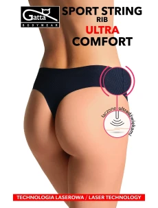 Dámske nohavičky string Gatta 41004 Sport RIB Ultra Comfort S-XL
