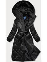 Dámska dlhá páperová bunda Black (ag1-j9081) Dámska dlhá páperová bunda Black (ag1-j9081)