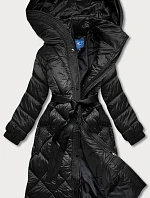 Dámska dlhá páperová bunda Black (ag1-j9081)