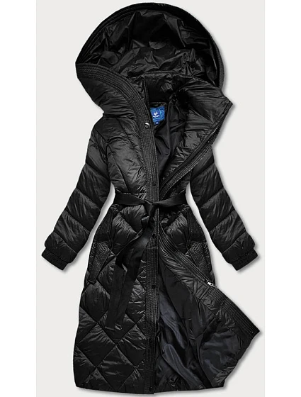 Dámska dlhá páperová bunda Black (ag1-j9081) Dámska dlhá páperová bunda Black (ag1-j9081)