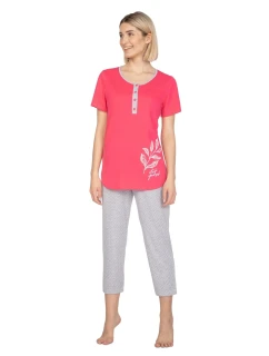 Dámske pyžamo 665 červené plus - REGINA