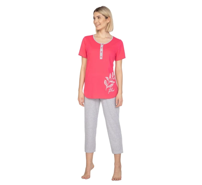 Dámske pyžamo 665 červené plus - REGINA