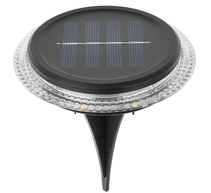 SOLÁRNE DISKOVÉ LAMPY PRE MONTÁŽ NA ZEM ALEBO NA STENU 2KS