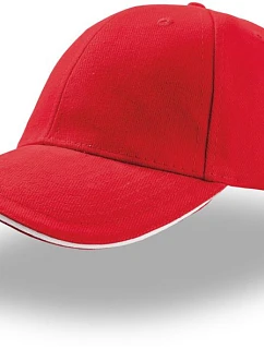 Liberty Sandwich 6 panelová kšiltovka  red/white model 22411109 - Atlantis Headwear