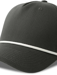 Atlantis Headwear Paka 5-panelová bejzbalová čiapka 33.0298 tmavošedá/biela