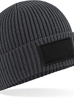 Beechfield B 442R Čiapka s nášivkou „Fashion“ 53.442R grafitovo šedá/čierna