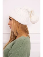 Fleecová čiapka Paulina K227 biela Fleecová čiapka Paulina K227 biela