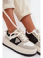 Dámské tenisky na platformě šedé model 22039752 - Boto