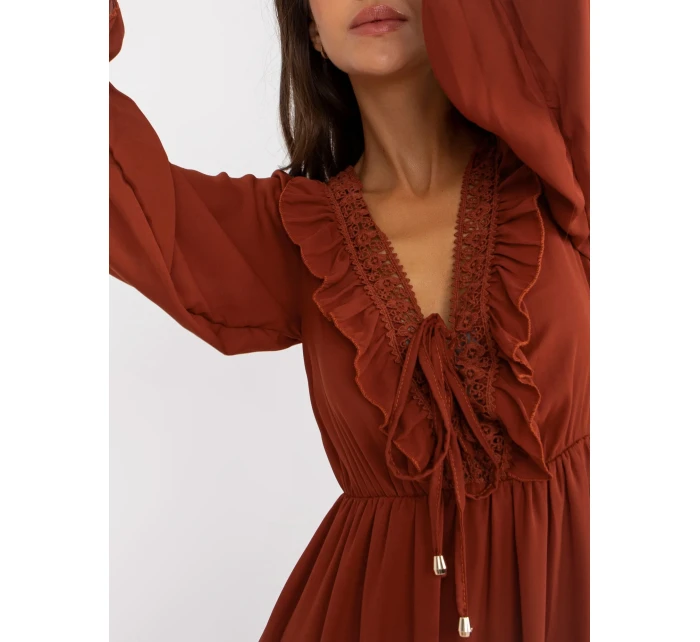 Šaty TW SK BI tmavě oranžová model 17655156 - FPrice Šaty TW SK BI tmavě oranžová model 17655156 - FPrice