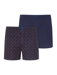 Pánske trenírky 315500 460 čierne-tm. modré s potlačou - Jockey