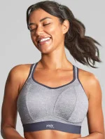 Športová podprsenka 7341B Non Wired Bra charcoal marl grey - Panache