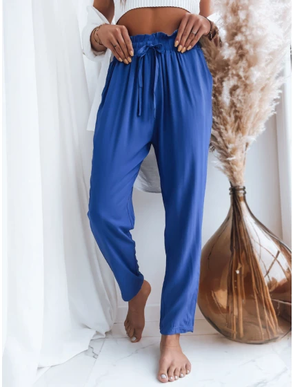Dámské látkové kalhoty chrpově modré Dstreet model 21969734 - FashionStreet