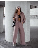 Komplet damski spodnie i bluza ze cappuccino model 21470456 - Moon