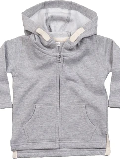 Babybugz BZ 32 Dětská mikina s kapucí 71.0032 heather grey melange
