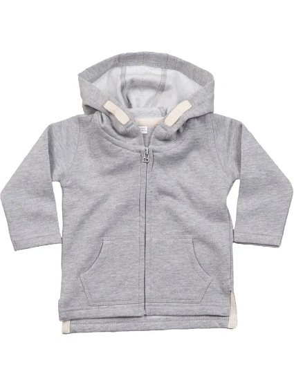 Babybugz BZ 32 Detská mikina s kapucňou 71.0032 melírovaná sivá Babybugz BZ 32 Detská mikina s kapucňou 71.0032 melírovaná sivá