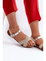 Ploché Dámské Sandály model 21660397 Béžové - S.Barski