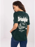 Tričko D12022M02645R tmavozelené