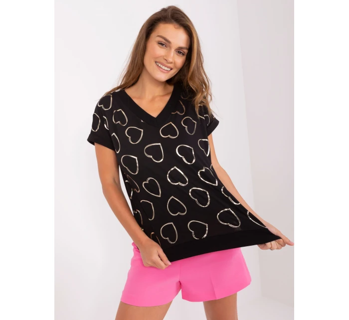 Bluzka RV BZ model 18714389 czarny - FPrice Bluzka RV BZ model 18714389 czarny - FPrice