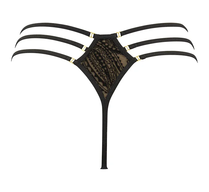 Sexy tangá V-10068 čierna - Axami