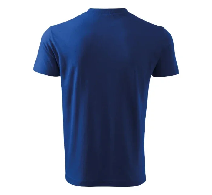 V-neck tričko unisex královská modrá