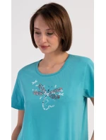 Dámske domáce šaty s krátkymi rukávmi Vanda Dámske domáce šaty s krátkymi rukávmi Vanda