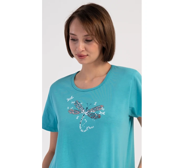 Dámske domáce šaty s krátkymi rukávmi Vanda Dámske domáce šaty s krátkymi rukávmi Vanda