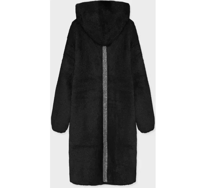 Černý přehoz přes oblečení s kapucí la alpaka model 15820025 - S'WEST