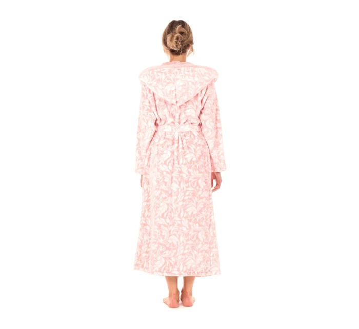 Dámsky župan Flora s kapucňou 3956 3053 Patterned Pink Pearl - Vestis Dámsky župan Flora s kapucňou 3956 3053 Patterned Pink Pearl - Vestis