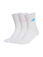 Adidas Linear Crew Cushioned Sportswear Crew C 3P ponožky White KC9623