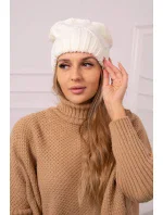 Dámska čiapka Liliana K375 ecru Dámska čiapka Liliana K375 ecru