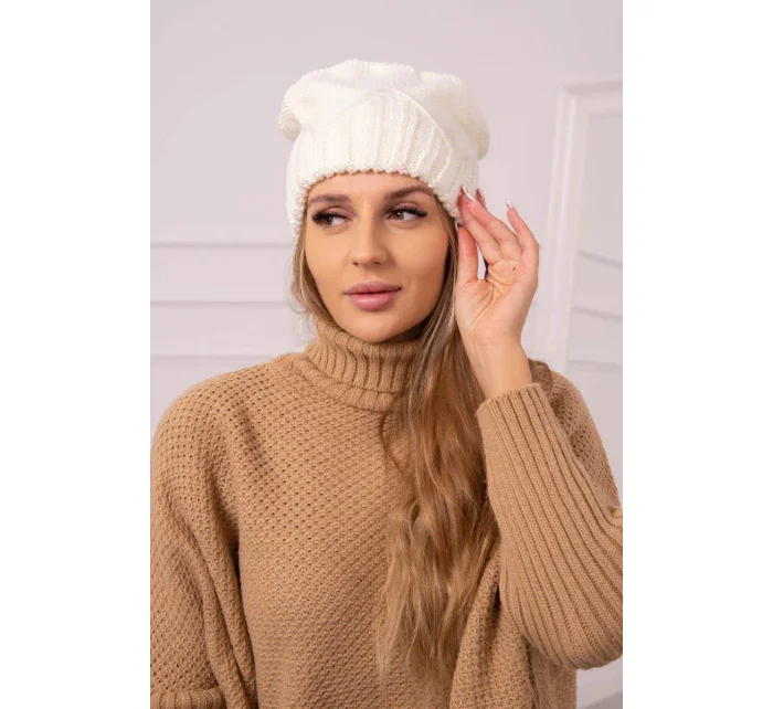 Dámska čiapka Liliana K375 ecru Dámska čiapka Liliana K375 ecru