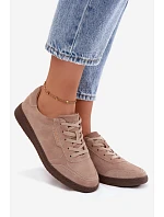 Dámske semišové kožené tenisky Vinceza 79635 beige