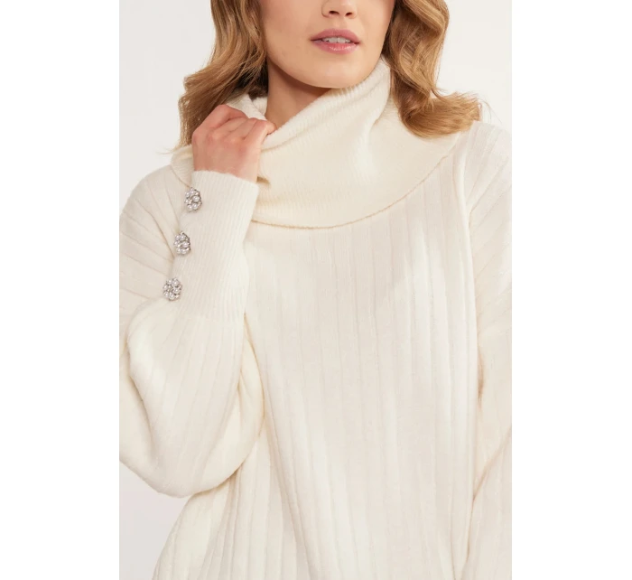 Svetr Golf s rukávy bílý model 20745483 - Monnari Svetr Golf s rukávy bílý model 20745483 - Monnari