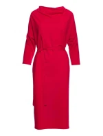 Pletené šaty S403 červené - Stylove