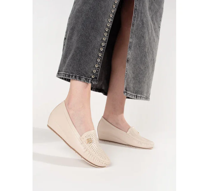 Exkluzívní polobotky dámské hnědé model 20898276 - GOODIN Exkluzívní polobotky dámské hnědé model 20898276 - GOODIN