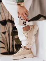 Dámské tenisky beige Dstreet model 21972430 - FashionStreet Dámské tenisky beige Dstreet model 21972430 - FashionStreet