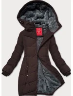 Hnědá dámská zimní bunda se  model 21247935 - LHD