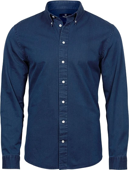 Tee Jays TJ 4002 Džínsová košeľa s dlhým rukávom v keprovej väzbe 18.4002 indigo blue Tee Jays TJ 4002 Džínsová košeľa s dlhým rukávom v keprovej väzbe 18.4002 indigo blue