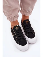 Dámské textilní tenisky na platformě model 21693274 černé - Lee Cooper