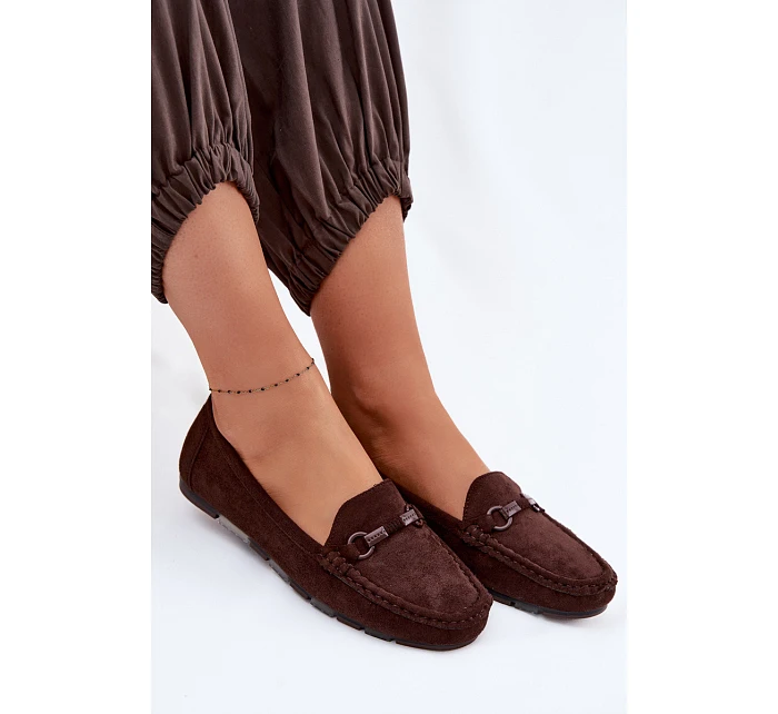 Dámské mokasiny Ploché Čokoládové Olisa Dámské mokasiny Ploché Čokoládové Olisa