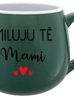 I LOVE YOU MAMI - zelený keramický hrnček 300 ml