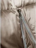 Béžová dámska bublinková bunda S'west (B8192-12) Béžová dámska bublinková bunda S'west (B8192-12)