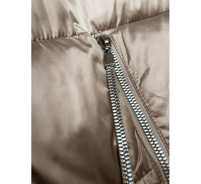 Béžová dámska bublinková bunda S'west (B8192-12) Béžová dámska bublinková bunda S'west (B8192-12)