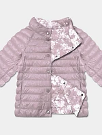 Dámske plus size sako s 3/4 rukávmi Minority špinavá ružová/floral (M23-7010-52)