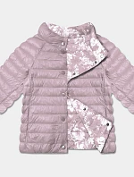 Dámske plus size sako s 3/4 rukávmi Minority špinavá ružová/floral (M23-7010-52)