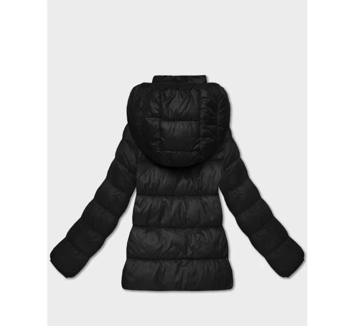 Černá dámská prošívaná zimní bunda v délce k model 21758375 - HONEY WINTER